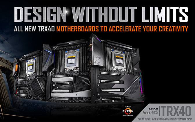 GIGABYTE Luncurkan Barisan Mobo Tangguh AORUS TRX40, Siap Maksimalkan Performa Threadripper 3rd Gen