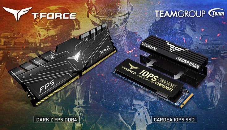 TEAMGROUP Luncurkan 2 Produk Gaming Terbaru, DARK Z FPS & SSD Cardea IOPS