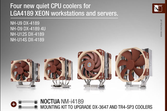 Noctua Luncurkan CPU Cooler Terbaru Untuk Platform Intel LGA4189