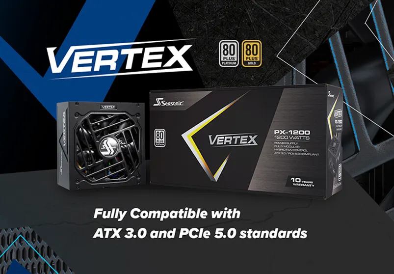 Seasonic Umumkan Jajaran PSU Terbaru Vertex, Standar ATX 3.0 & PCIe 5.0 Ready