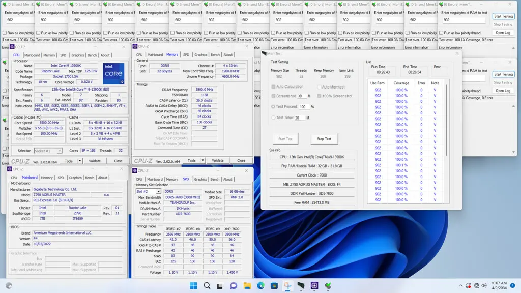 Motherboard Z790 AORUS & RAM DDR5 TEAMGROUP Terobos Kemampuan Besar Dalam Hal Overclocking