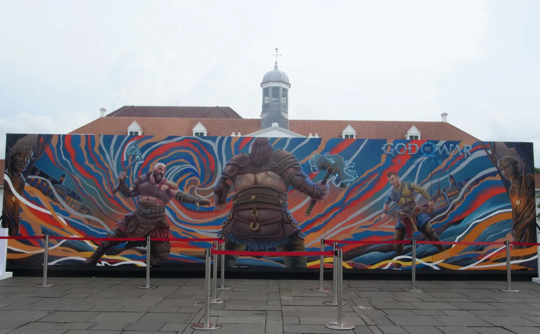 Mural Spesial God of War Ragnarök Tandai Perilisan Game ini Di Indonesia
