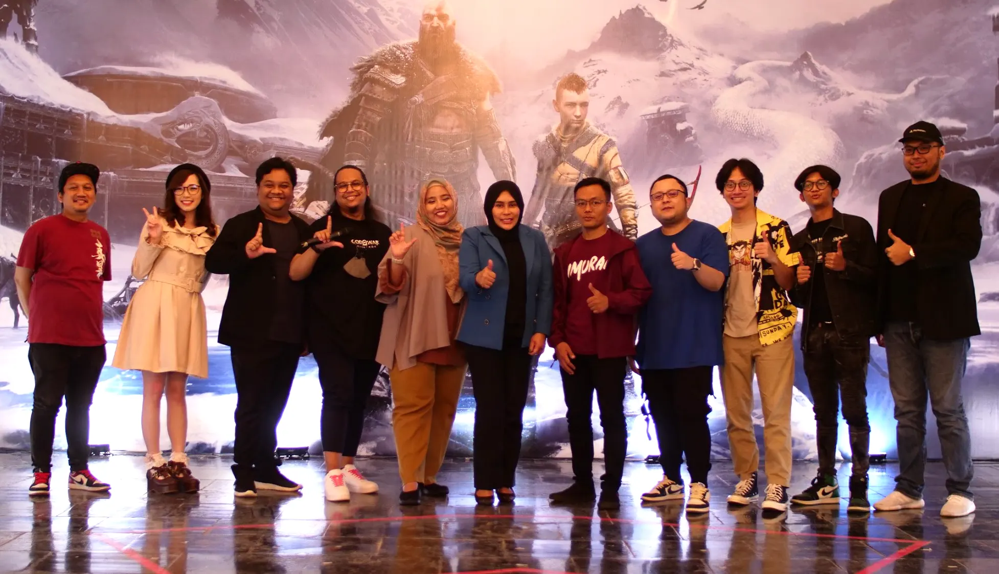 Mural Spesial God of War Ragnarök Tandai Perilisan Game ini Di Indonesia
