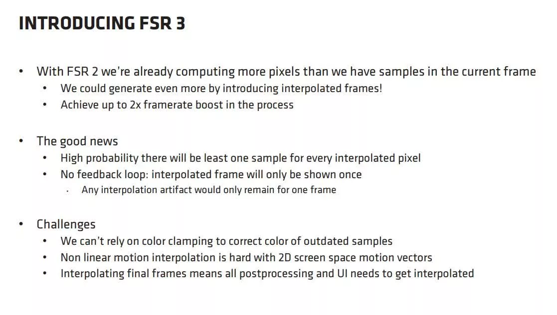 AMD FidelityFX Super Resolution 3.0