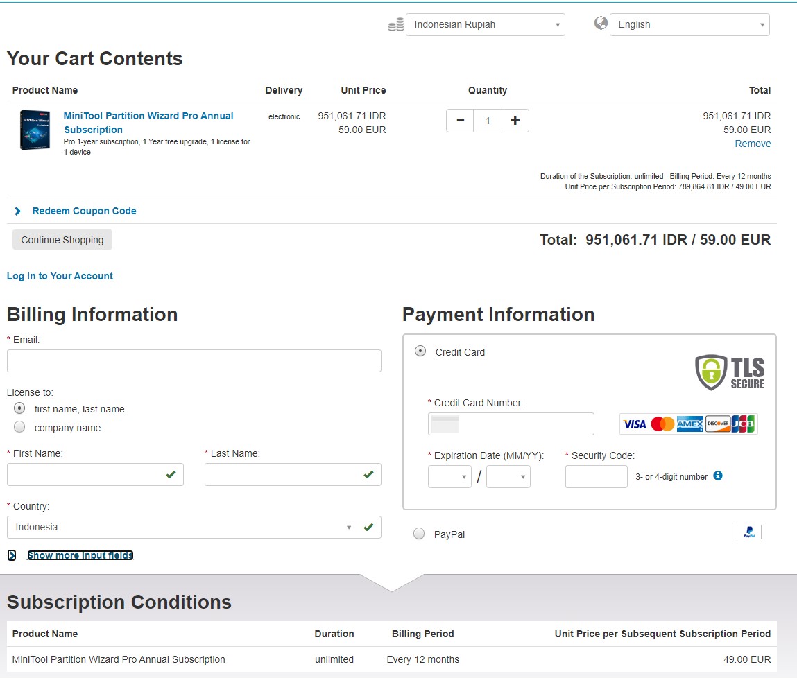 Software gratis MiniTool Partition Wizard 12.7