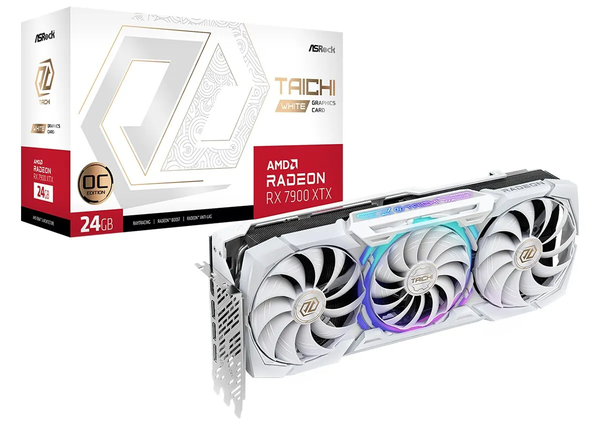 ASRock Radeon RX 7900 XTX Taichi White 24 GB OC Resmi Meluncur