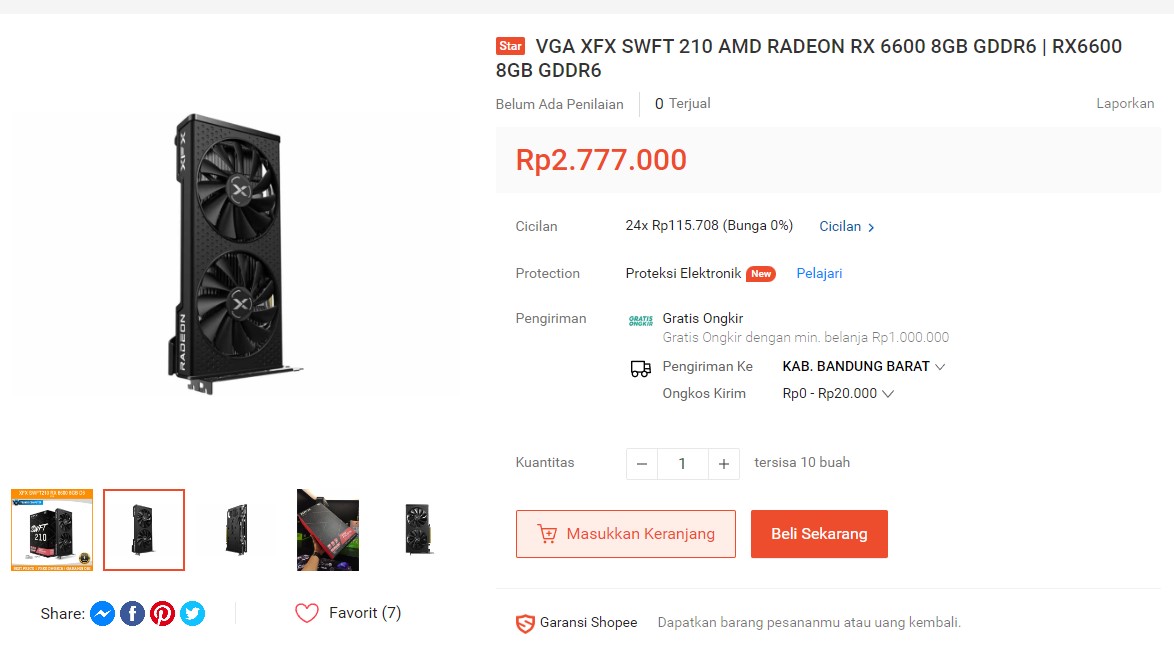 Harga Terkini Radeon RX 6600 & RX 6650 XT Series