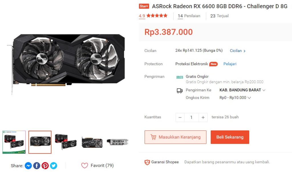 Makin Terjangkau, Harga Radeon RX 6600 Kisaran 3 Jutaan Kurang ...