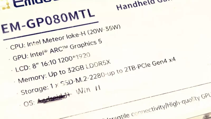 Intel Meteor Lake Siap Tenagai Handheld Gaming PC Terbaru
