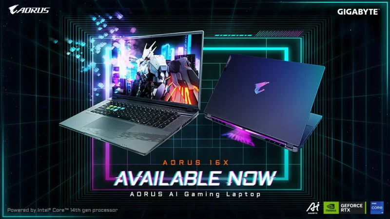 GIGABYTE Luncurkan AORUS 16X: Laptop Gaming AI 16 Inci yang Revolusioner