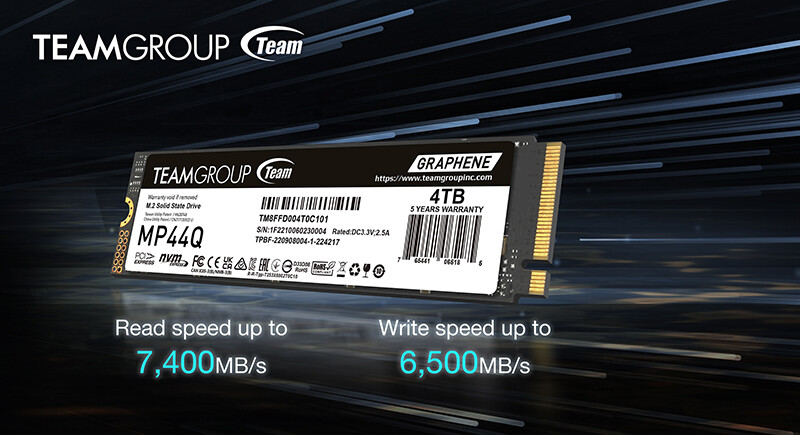 TEAMGROUP Umumkan SSD MP44Q M.2 PCIe 4.0 Generasi Berikutnya