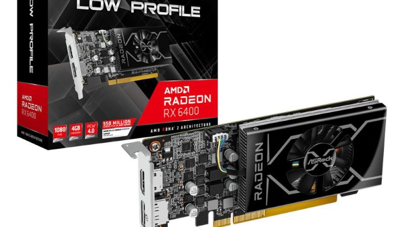 ASRock Umumkan Radeon RX 6400 Low-Profile
