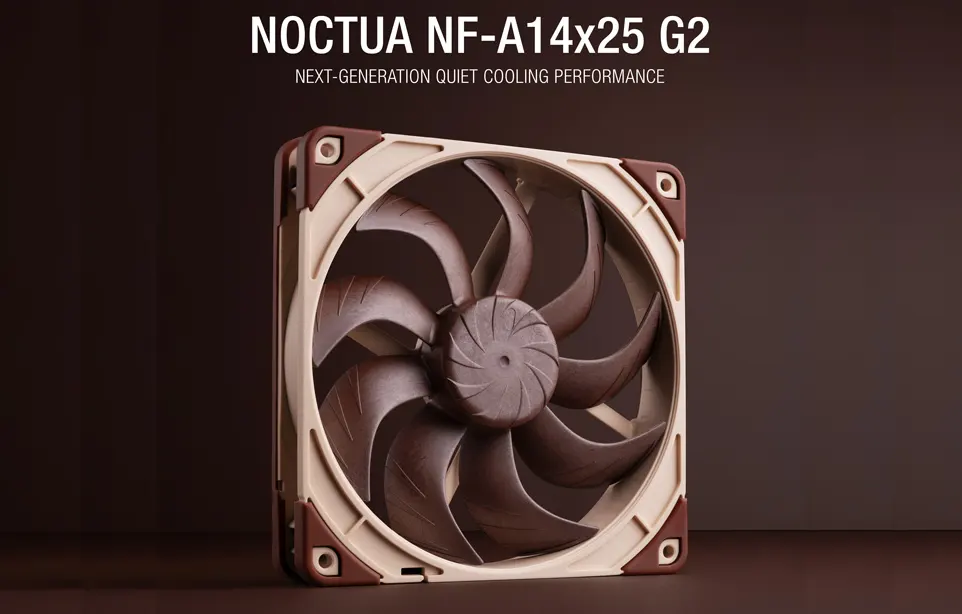 Noctua Debut Kipas NF-A14x25 G2 140mm Generasi Berikutnya