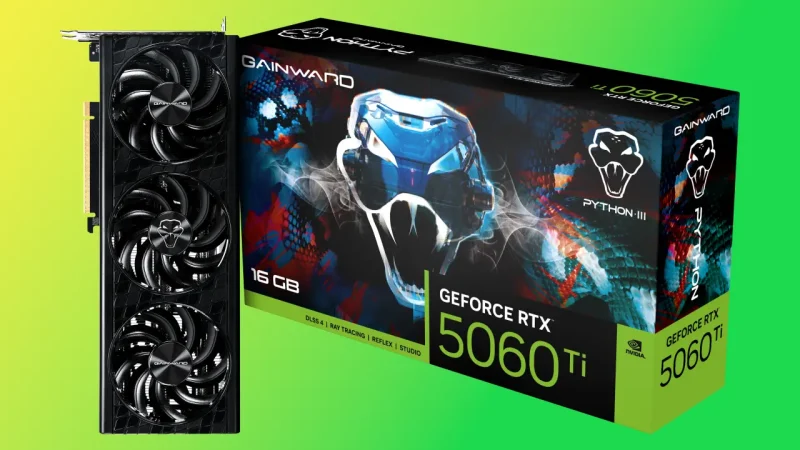 Gainward GeForce RTX 5060 Ti Python III 16GB: Harga Terjangkau, Performa Terbaik?