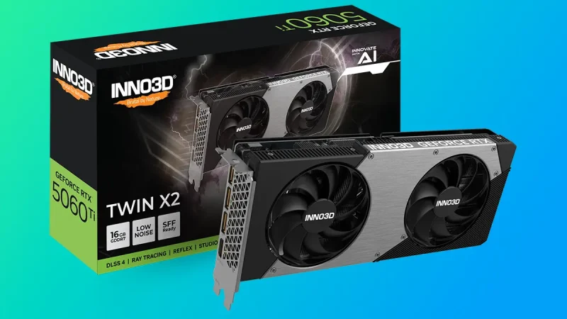 INNO3D RTX 5060 Ti 16GB TWIN X2: Kompak, Performa Tangguh, Harga Mulai 8 Jutaan!