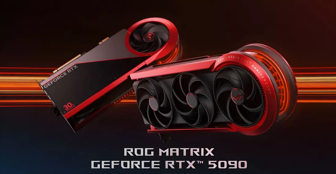 ASUS ROG Matrix RTX 5090 30th Anniversary: Monster GPU 800W dengan 4 Kipas