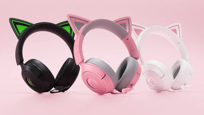 Razer Luncurkan Kraken Kitty V3 Pro & V3 X, Headset Gaming Ikonik Buat Kreator