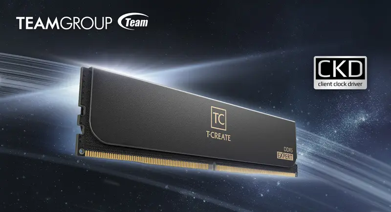 TEAMGROUP Rilis T-CREATE EXPERT CKD DDR5: RAM Khusus Kreator Dengan Teknologi CKD