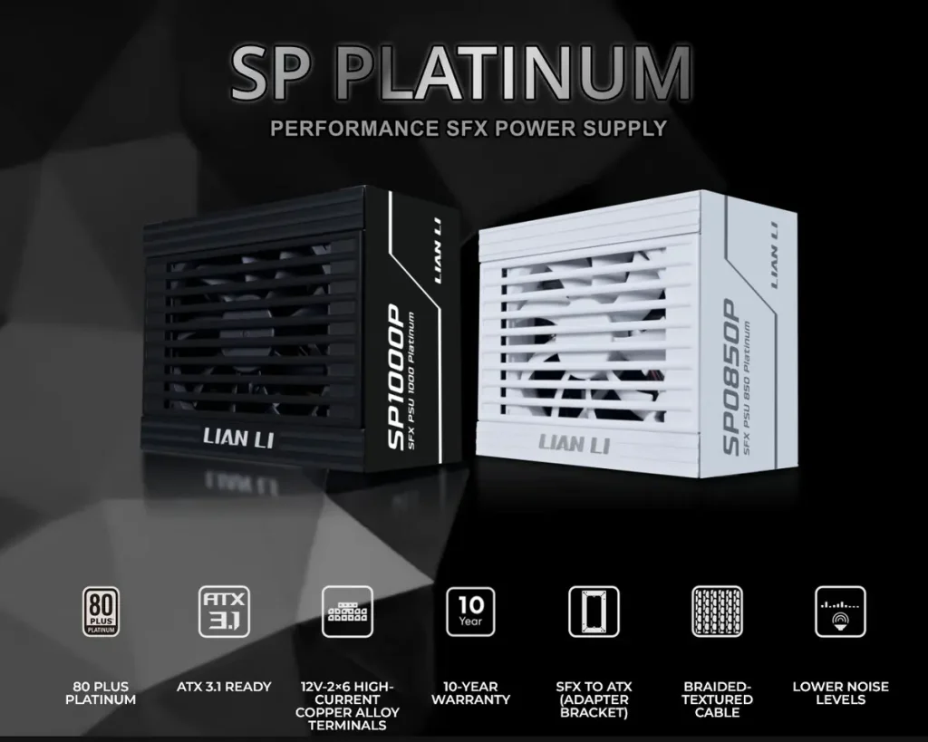 Lian Li Umumkan SP Platinum Series: PSU SFX ATX 3.1 untuk Rakitan SFF High-End