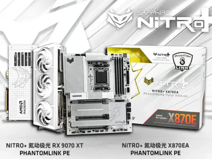 Sapphire Rilis NITRO+ PhantomLink: Kartu Grafis RX 9070 XT & Motherboard X870EA dengan Slot Daya Tersembunyi