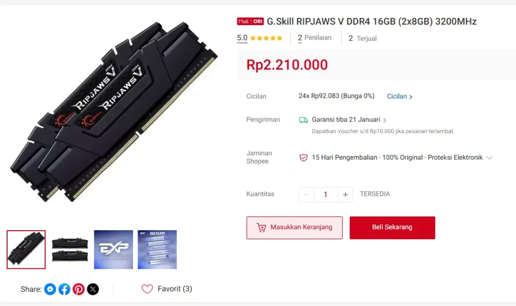 Editorial Januari 2026: Ketika Harga Sepasang RAM Setara Satu Unit PC