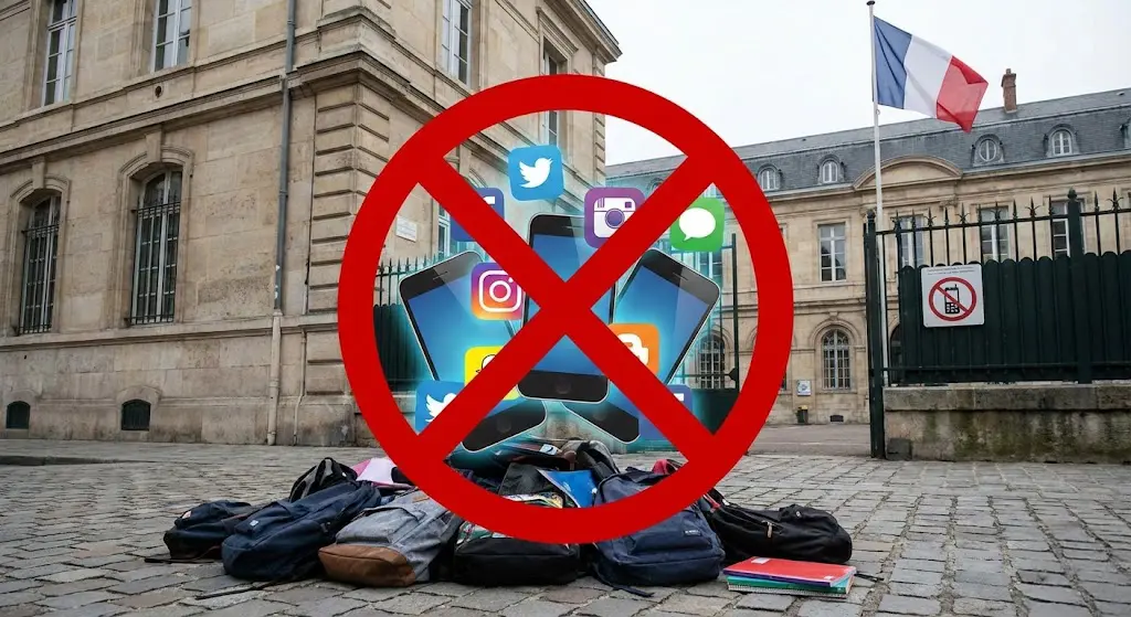 Prancis Larang Medsos untuk Anak di Bawah 15 Tahun, Ponsel Dilarang di Sekolah!
