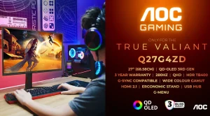 AOC Luncurkan Monitor Gaming QD-OLED 280Hz Generasi Ketiga