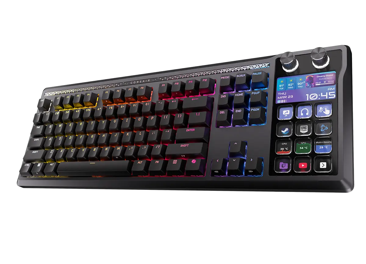 Keyboard “Sultan” Telah Tiba! Corsair Galleon 100 SD Gabungkan Stream Deck & Performa 8.000Hz