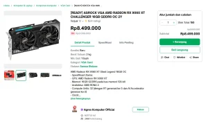 Radeon RX 9060 XT 16GB Naik Tajam, Rekomendasi Terbaik Kini Jadi Dilema