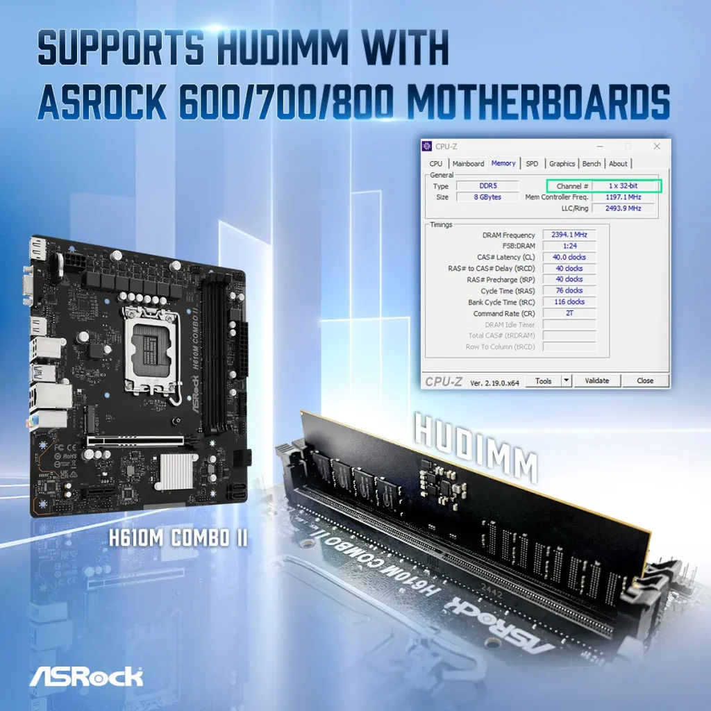 ASRock Tengah Kembangkan HUDIMM: RAM "Setengah Bandwidth" Demi Lawan Harga Mahal!