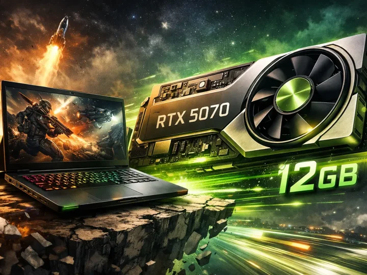 NVIDIA Rilis GPU Laptop RTX 5070 12 GB: Solusi VRAM Lega dengan Modul GDDR7 Baru