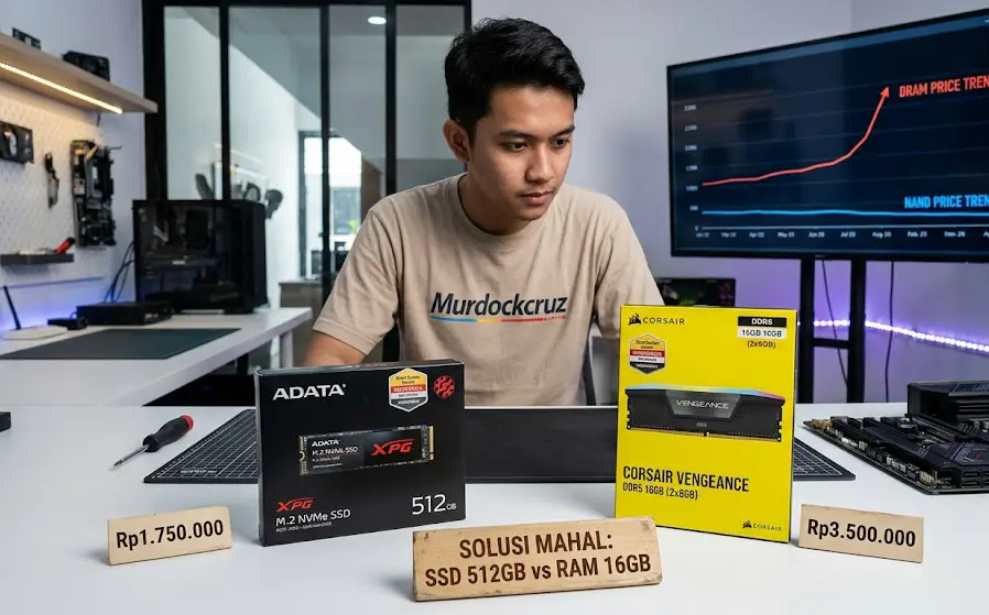 Dilema Rakit PC 2026: Solusi Mahal Antara SSD 512GB vs RAM 16GB