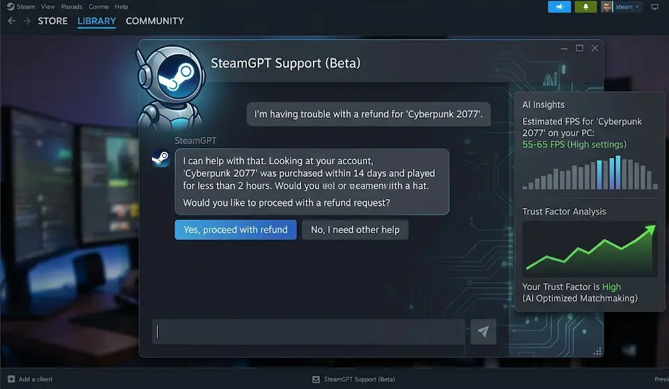 Valve Garap SteamGPT: AI Masa Depan untuk Support, Anti-Cheat & Prediksi FPS!