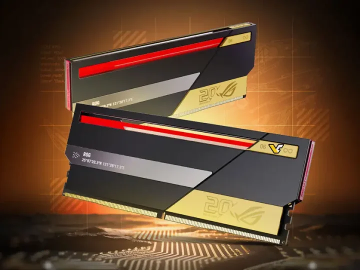 RAM Pertama dari ASUS! ROG Rilis DDR5 ‘Edition 20’ Berbalut Emas