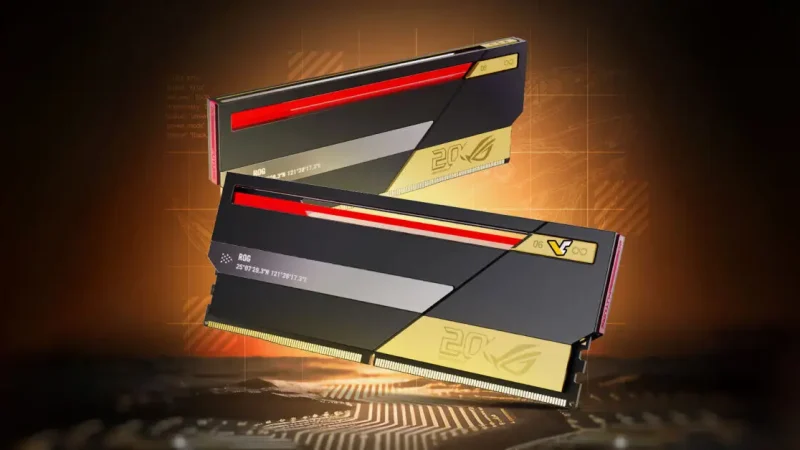 RAM Pertama dari ASUS! ROG Rilis DDR5 ‘Edition 20’ Berbalut Emas