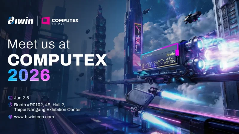 Biwin Siapkan Inovasi Memori AI & SSD Gen5 di COMPUTEX 2026