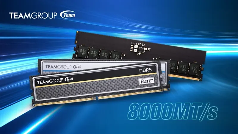 TEAMGROUP Hadirkan Varian Baru ELITE DDR5 8000 MT/s: Kencang Tapi Irit Daya!
