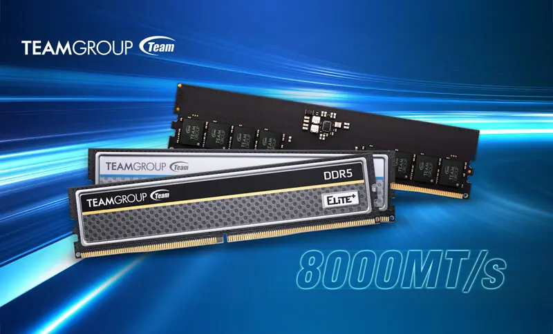 TEAMGROUP Hadirkan Varian Baru ELITE DDR5 8000 MT/s: Kencang Tapi Irit Daya!