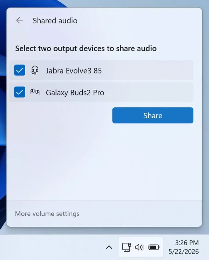 Windows 11 Rilis Fitur Shared Audio untuk Dua Perangkat Bluetooth Sekaligus