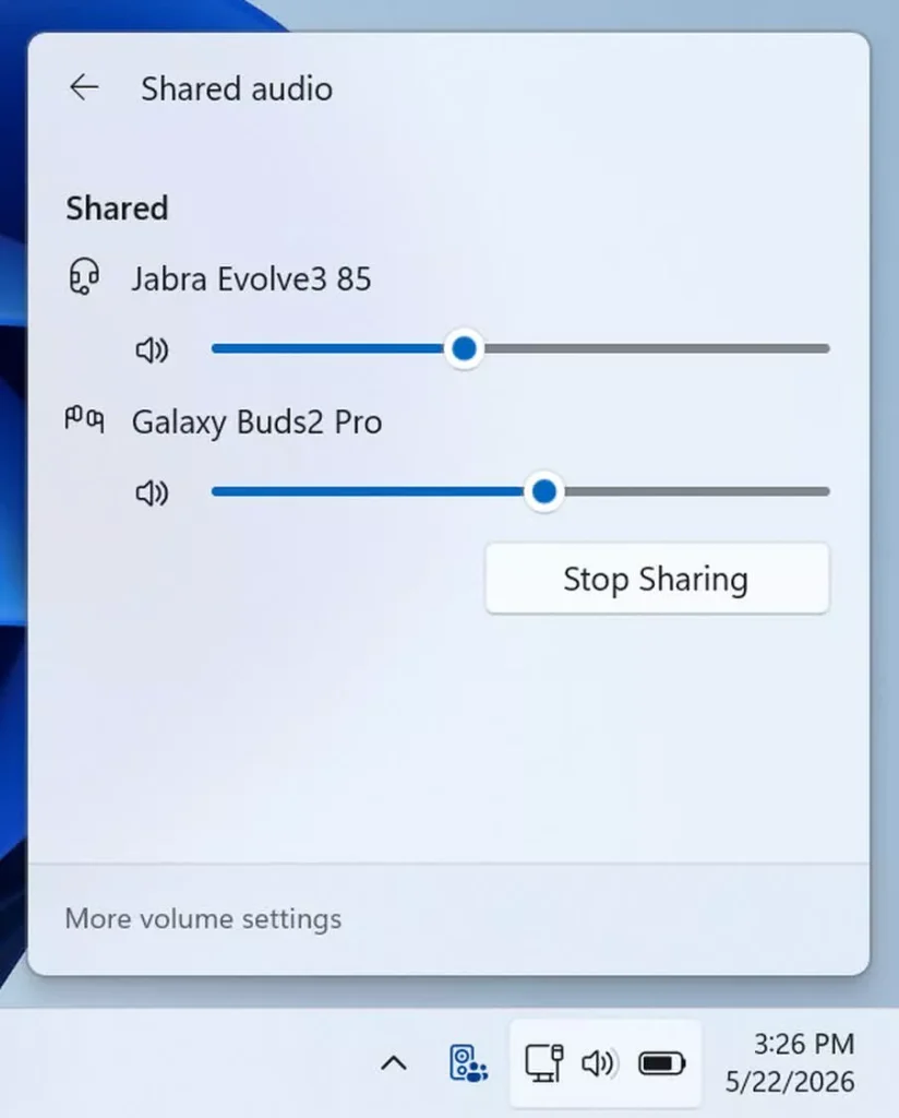 Windows 11 Rilis Fitur Shared Audio untuk Dua Perangkat Bluetooth Sekaligus
