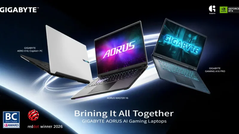 GIGABYTE Pamerkan AI Gaming Laptop & Evolusi AI Agent GiMATE di COMPUTEX 2026