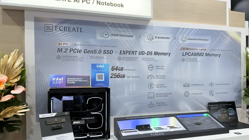 TEAMGROUP Pamerkan Lini T-CREATE Populer untuk Komputasi Generative AI di COMPUTEX 2026