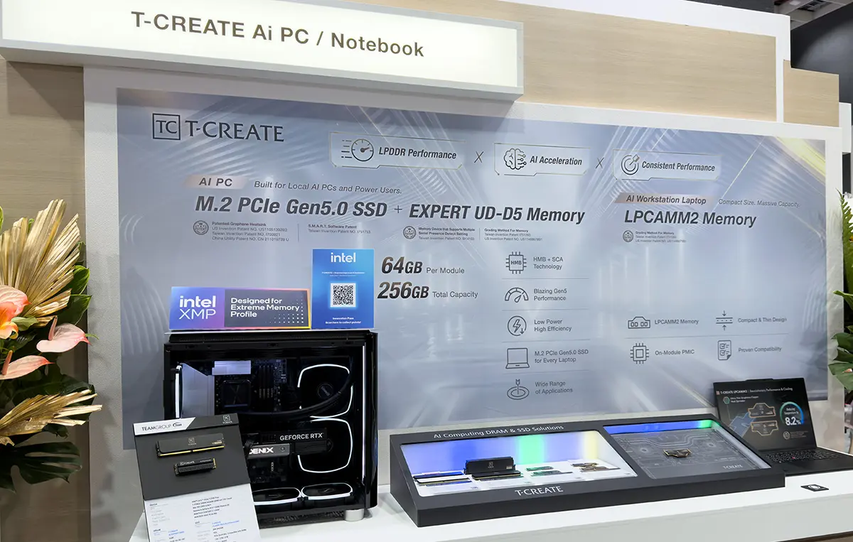 TEAMGROUP Pamerkan Lini T-CREATE Populer untuk Komputasi Generative AI di COMPUTEX 2026