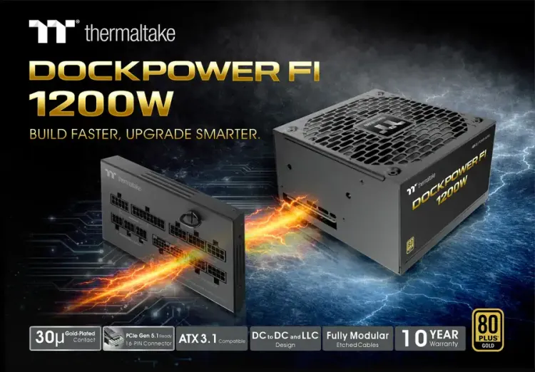 Revolusi Power Supply di COMPUTEX 2026: Thermaltake Dockpower ~ Upgrade Watt Tanpa Bongkar Kabel!