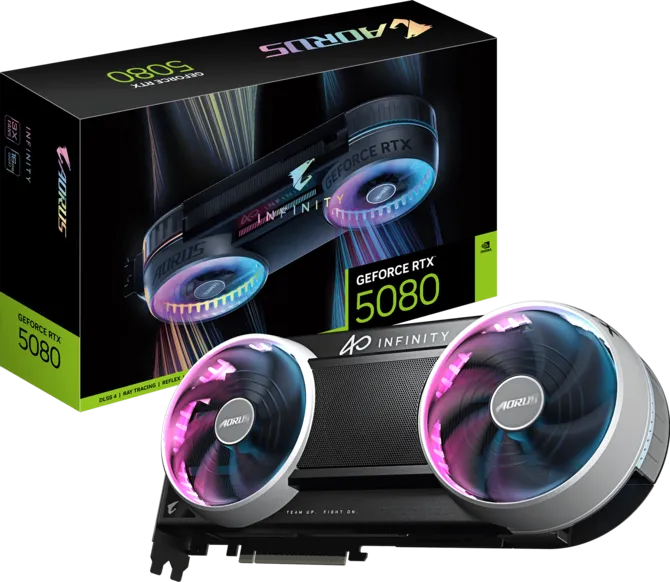 GIGABYTE Resmi Rilis AORUS RTX 5080 INFINITY & INFINITY WOOD: Desain Estetik & Fitur Project Stealth!