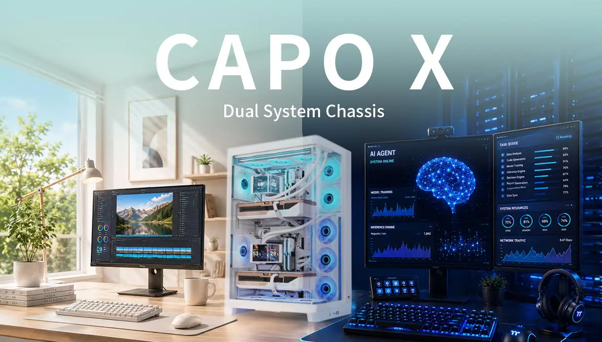 Thermaltake CAPO X: Sasis Dua Sistem dalam Satu Rumah, Solusi Cerdas atau Gimmick?