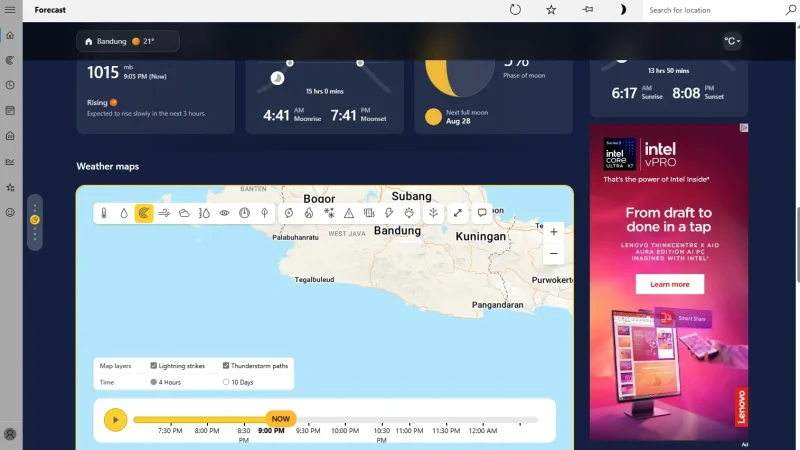 Parah! Aplikasi Weather Windows 11 Makan RAM 1GB & Banyak Iklan