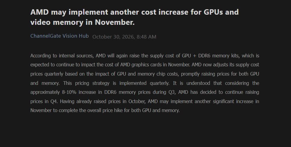 Siap-Siap, Harga VGA AMD Radeon Bakal Naik Lagi November ini!