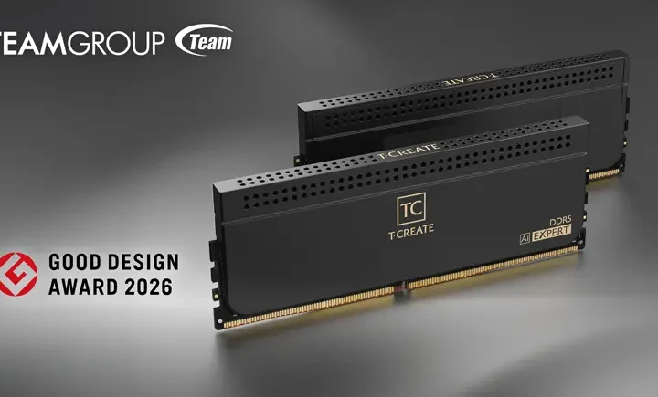 T-CREATE EXPERT AI CQDIMM DDR5 Sabet GOOD DESIGN AWARD 2026!